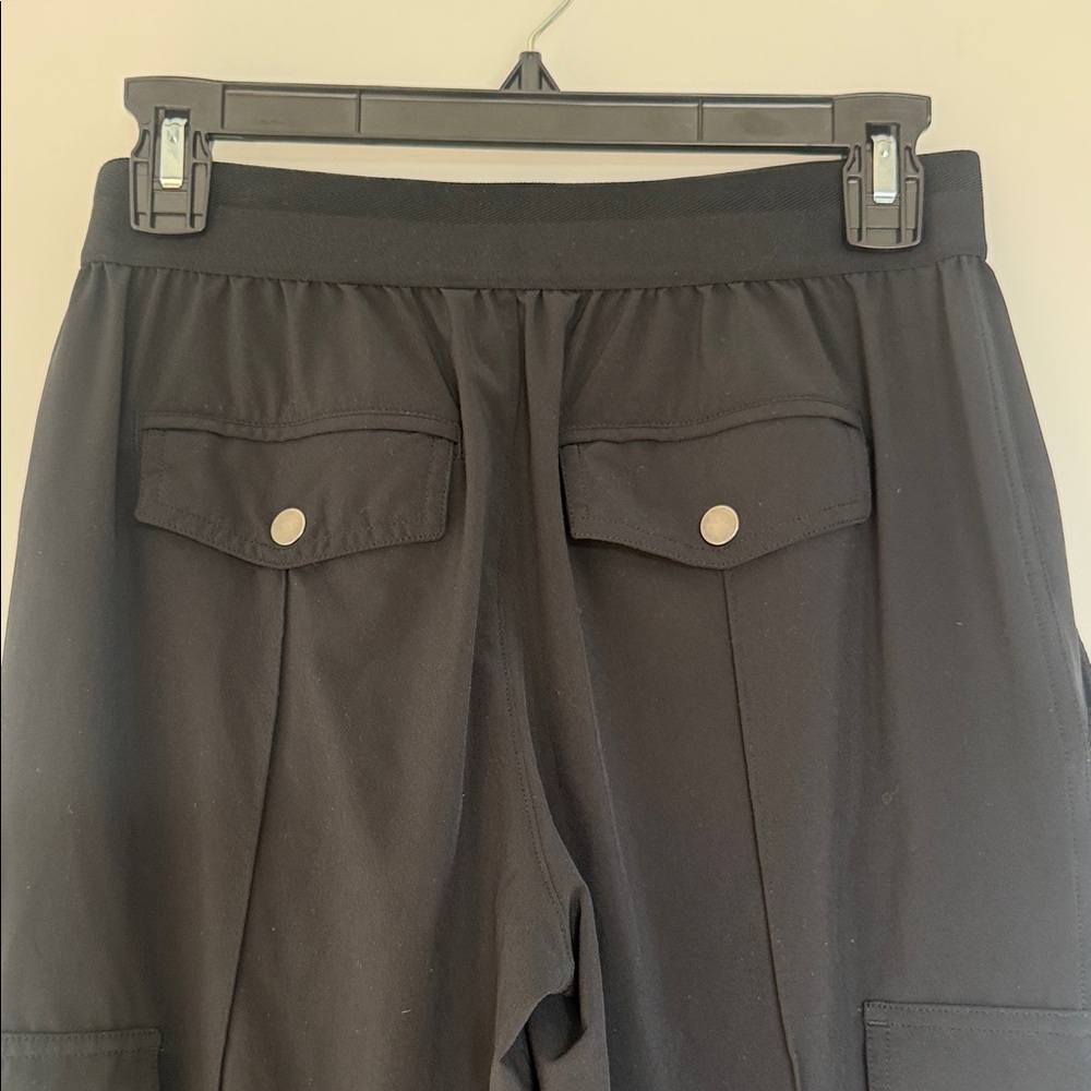 Athleta Black Straight-Leg Cargo Pants - Picture 4 of 5